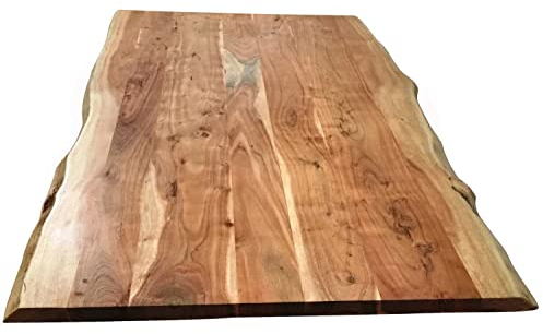 Sit Möbel Tops & Tables Tischplatte 180x90 cm Akazie B 180 x T 90 x H 3,6 cm Natur Baumkante wie gewachsen,gebeizt, lackiert und gewachst Plattenstärke 36 mm