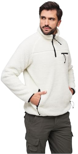 Brandit Teddyfleece Troyer, Color: White, Size: 5XL