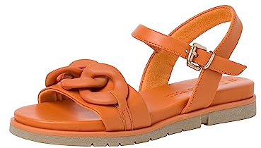 MARCO TOZZI Damen Sandale, flacher Absatz, weiches FEEL ME Fußbett, ideal für Business und Freizeit