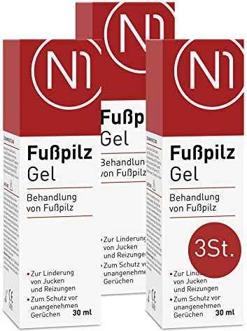 N1 Fußpilz Gel 90ml - Medizinprodukt - lindert Juckreiz & schützt vor unangenehmen Gerüchen - Fußpilz Creme zur Fußpilz Behandlung mit Wirkstoff Natilact - starkes Mittel gegen Fusspilz