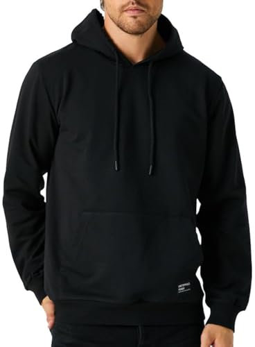 COMEOR Hoodie Herren Kapuzenpullover Sweatshirts (Schwarz 3XL)