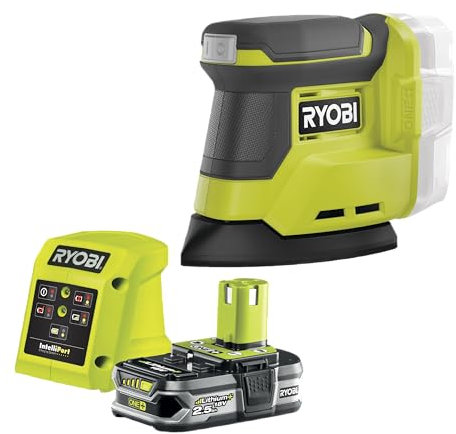 Ryobi RPS18-125SA 18V ONE+ Palm Sander Kit (1 x 2.5 Ah)
