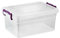 Plastic Storage Box Boxes Lid Handles Food Container Home Kitchen Office Box UK (10L)