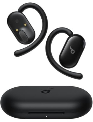 soundcore Anker V20i Open Ear Headphones, Adjustable Ear Hooks, Ultra Comfortable, Snug Fit, Powerful Sound, Clear Calls, IP55, LED Lights, 36-Hour Playtime (Refurbished)