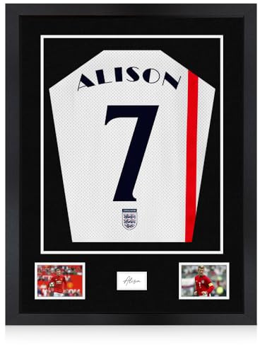 Alison Kingsgate M/Black 77.5X58.5CM Football Shirt Frame With Black Mount | Deep Shadow Box - 40×58cm Aperture Window for Sports, T Shirt Display - Cricket, Marathon Jersey - with Perspex Front