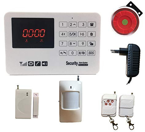 Sistema di allarme domestico wireless GSM SMS, tastiera touch, sistema di allarme di sicurezza domestica con sensori rilevatore wireless, HuilingyiTech (standard b130)