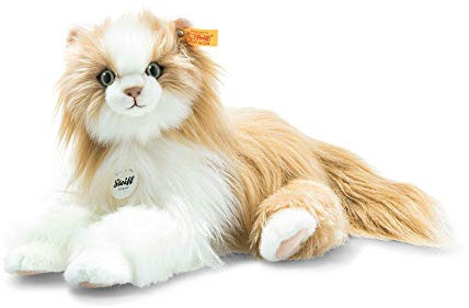 Princess Katze - 30 cm - Kuscheltier für Kinder - weich & kuschelig - waschbar - rotlond/weiß (099250)