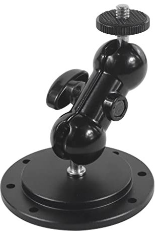 FEICHAO Wandhalterung 1/4 Schraube Dual Kugelkopf Magic Arm Adapter für Projektor Monitor Kamera Anschluss Zubehör (Typ A)