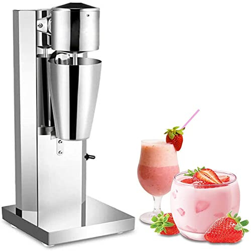Frullatore da 180 W, per bevande, cocktail, albume d'uovo, frullatore, 650 ml, in acciaio inox