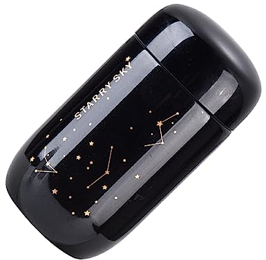 susiodeu Taza de café aislada a prueba de fugas con cielo estrellado de 200ml, termo de acero inoxidable, botella de agua portátil para acampar en casa, térmica, Negro