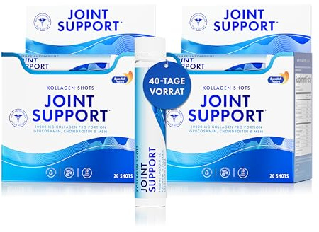Swedish Nutra - Complément alimentaire liquide pour le soutien des articulations - 40 doses quotidiennes de 25 ml | Collagène hydrolysé pur (types I II III) glucosamine MSM chondroïtine curcuma et