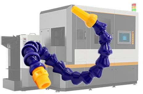 Tuyau flexible de refroidissement, tuyau de refroidissement, eau et huile - Buse ronde robuste - Tuyau fileté pour tours, fraiseuses, perceuses