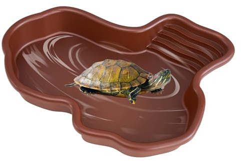 Reptilien Badebecken, 31*25*5cm Schildkröten Wasserschale, Schildkröten-Badeschale, Große Reptilien Wasserschale, Reptilien Badebecken Schlangen für Schildkröten Bartagamen Eidechsen Gecko