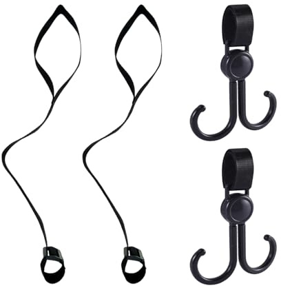 BIFHIG 2 Pezzi di Passeggino Cinghie da Polso, 2 Pezzi di Passeggino Ganci, Passeggino Antiscivolo Cinghie, Passeggino Accessori, Bambino di Stoccaggio Ganci, Moderno E Semplice Appeso.