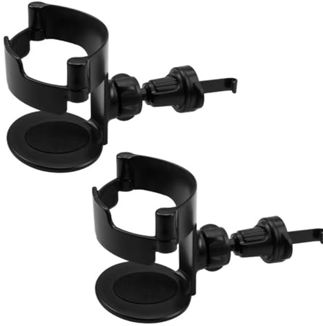 ZHAOYCSH 2 Piezas Portavasos Coche Ajustable Universal, Soporte Multifuncional para Tazas, Botellas, Latas, Tazas Termo y Cenicero – Color Negro