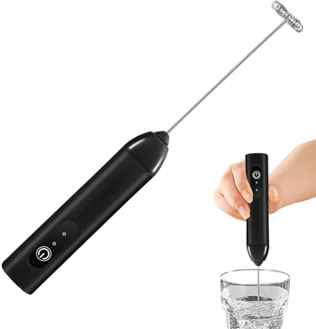 Espumador De Leche Eléctrico - Varilla Mezcladora De Café | Espumador De Leche Portátil Para Café | Batidora Latte Cappuccino, Máquina De Espuma Portátil Para Viajes En Casa, Cocina, Carga USB
