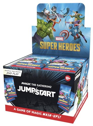 Caja de Sobres de Jumpstart de Magic: The Gathering | Marvel Super Heroes (Versión en Inglés)