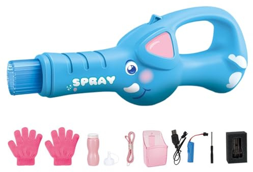 Bubblor Och Dimma Maskin För Fest Och Lek Uppladdningsbar Automatisk Leksak | Automatisk Bubbeltillverkare Med Belysning Och Musik För Barns Fest Sommarlek