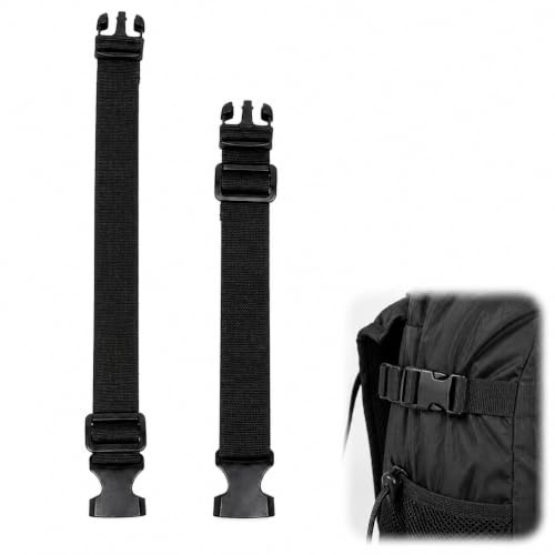 jtum Sangle Réglable Sac Banane Extension Ceinture Noir 15+10 Pouces