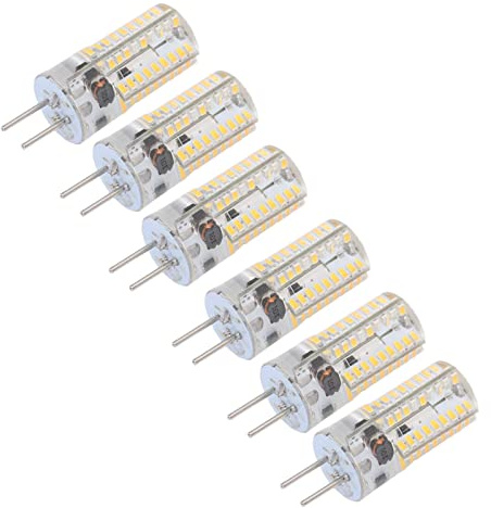 Zunate Bombillas LED GY6.35 5W AC12V 500LM 72LED 360° |Blanco Cálido 3000K Luz Diurna 6000K Color Dual, No Regulable, sin Parpadeo, Protección Ocular para Ventilador de Techo, Gabinete de Oficina en