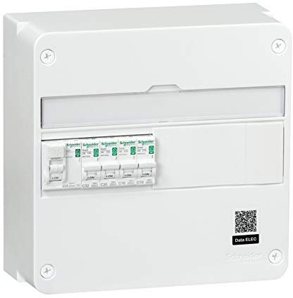 Zenitech SC5R9H113SP06N Tableau de Montage avec Disjoncteur, Blanc