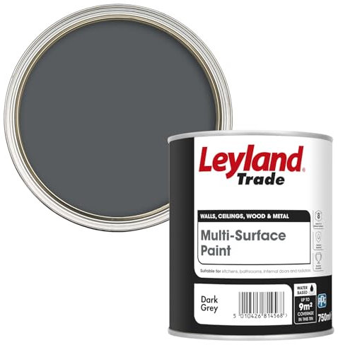Leyland Trade - Multi-Surface Paint - Grey - 750ml