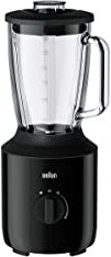 Braun PowerBlend 3 JB 3150 BK Standmixer - 1,5 l Glas-Mixaufsatz, Küchenhelfer zum Zerkleinern, Pürieren & Mixen, 800 Watt, Schwarz