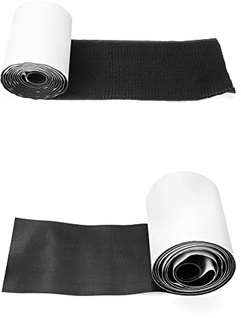 QWORK® Nastro a Strappo Adesivo- 11cm x 2M - Strisce Forte per Cuscini da Divano, Tappeti, Pedali per Chitarra, Gestione dei Cavi