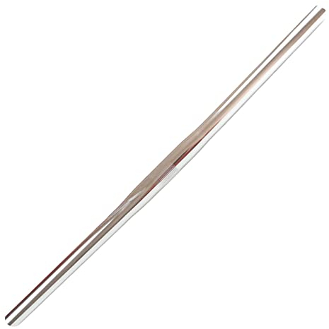 Baoblaze Fahrradlenker aus Zinklegierung, 500 mm Länge, 25,4 mm, gerader Lenker für Mountainbike-Fahren, Argent