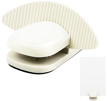 Nuatpetin Paper Clamp Stand, Counterweight Document Holder with Non-Slip Tap, Portable Copies Stand Desktop Letter Organizer Folder Clamp Holder for A4 Paper Documents Office Typing Reading, White