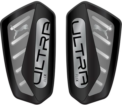 Puma Ultra Flex Sleeve, Unisex Schienbeinschoner, Puma Black-Puma Silver, S - 030987