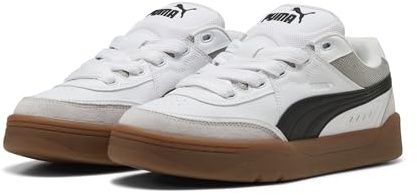 PUMA Tenis Unisex Park Lifestyle Sk8, Puma Blanco Puma Negro Pluma Gris, 46 EU