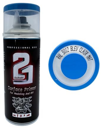 Colle21 Imprimación en spray azul mate modelismo, Primer Spray azul mate para bricolaje y hobby.