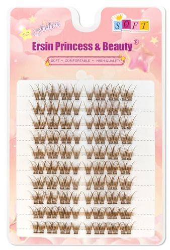 MSN Lot de 80 extensions de cils artificiels mixtes 10-14 mm Aspect naturel Extensions de cils individuels (MSN)