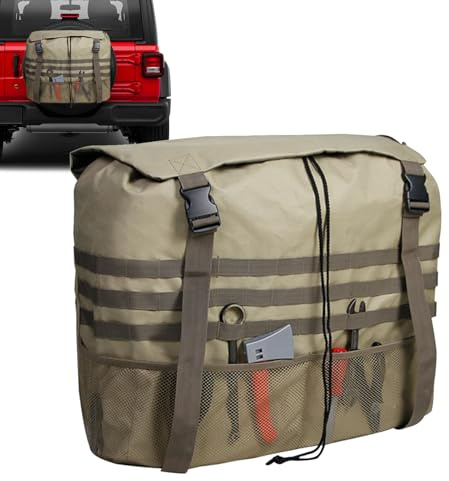 Bolsa para Rueda de Repuesto - Organizador De Almacenamiento De Carga | Bolsa de Basura Impermeable para Neumático de Repuesto de Coche Camión Vehículo RV Carretera y Terreno Excursionismo y Viajes