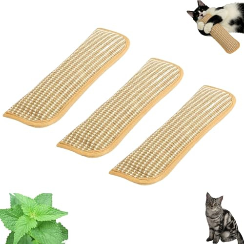 Coussin Catnip Kicker, jouet interactif à mâcher à l'herbe à chat, griffoir en sisal, coussins à l'herbe à chat pour chats, jouets résistants aux morsures pour chatons en phase de dentition (3M)