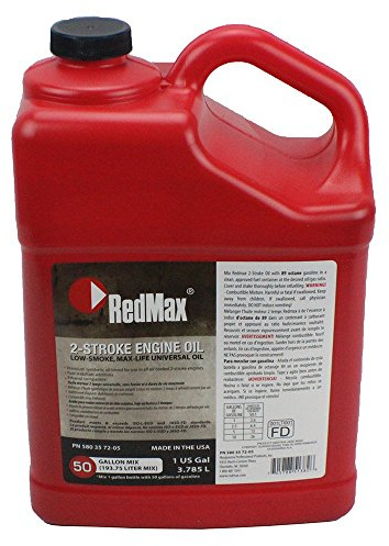 1 Gallon of Red Max Synthetic 2 Stroke Oil w/Fuel Stabilizer 50:1 Mix Ratio