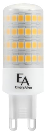 EmeryAllen G9 Base LED Light Bulb, 5.0 Watt (60W Equivalent) Dimmable Miniature Bi-Pin, JA8 Compliant, 120V, 550 Lumens, 2700K Soft White, 1 Pack