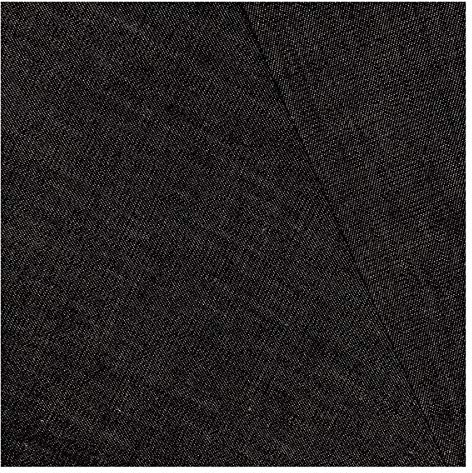 Tvättade Denimtyg 150cm 59 '' Wide 100% Bomull Lätt Klänning Tyg För Kläder, Sy DIY Crafts, Ej Stretch(Color:svart)