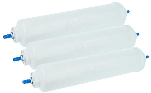vhbw 3x vattenfilterpatron kompatibel med LG Electronics GS3159AVBV, GS3159AVEV, GS3159PVAV, GS3159PVAV1 kylskåp sida vid sida