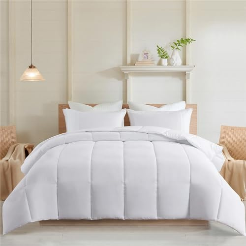 Vozbi Ultra Soft Single Duvet 13.5 Tog - Comforter, Quilted Bedspread, Hypoallergenic Winter Quilt (135 X 200)