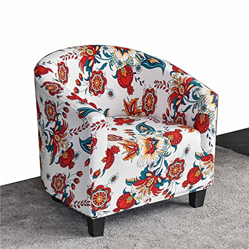 ZYANLING Stretch Armchair Slipcovers Tub Chair Cover for Armchairs Baroque Stretch Slipcover Sofa Cover Removable Washable Furniture Protector Covers for Club Tub Chairs (1 PCS,Baroque)