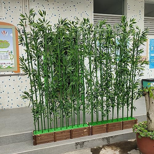 LYDZT Planta de bambú Artificial Árbol de bambú Artificial para Exteriores para Tiendas de centros comerciales, Divisor de ambientes Independiente para Sala de Estar, decoración de Plantas de Seda
