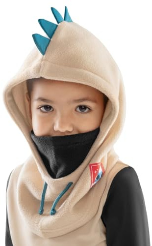 SIROKO Pasamontañas térmico de Snowboard/esquí niños esquí y Nieve Roar Beige