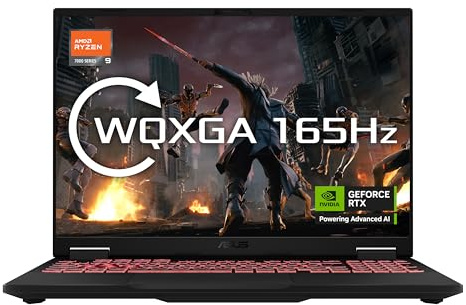ASUS TUF A16 FA608PM 16.0 WUXGA 165Hz Gaming Laptop (AMD Ryzen 9-7940HX, NVIDIA GeForce RTX 5060, 32GB RAM, 1TB PCIe SSD, 3 Month Xbox Game Pass, Windows 11)