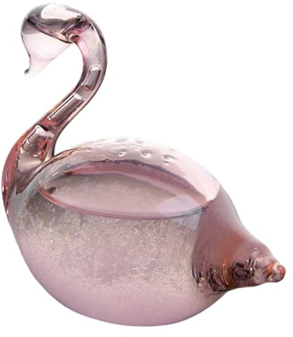Ameble Predictor de Desgaste de Cristal de tormenta, Elegante Cisne de Cristal de tormenta, barómetro de Decorativo, estación meteorológica para decoración de Escritorio de Oficina, Predictor, Bar