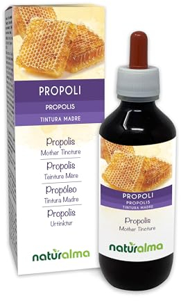 Propóleo (Propolis) resina Tintura Madre sin alcohol Naturalma - Extracto líquido gotas 200 ml - Complemento alimenticio