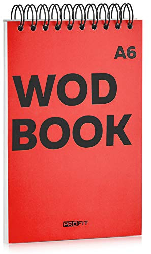 WODBOOK A6 Cross Training Journal by ProFit - WOD Logbook - Cross Training Tracking Diary – WOD Book | 140 pages - Track 125 WODs | Designed to Track Your Strength, Conditioning and Skills
