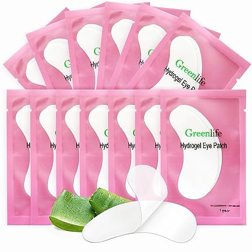 Paio Patch Ciglia,GreenLife® 50/100/150/200/300/400 paia di estensioni delle ciglia sotto gli occhi Gel collagene cuscinetti per gli occhi Patch pelucchi (50 paia)