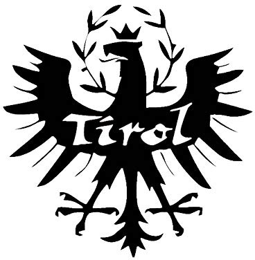 Tirol Aufkleber Süd Tiroler Adler Deutscher Alpen 25cmx25cm A4989